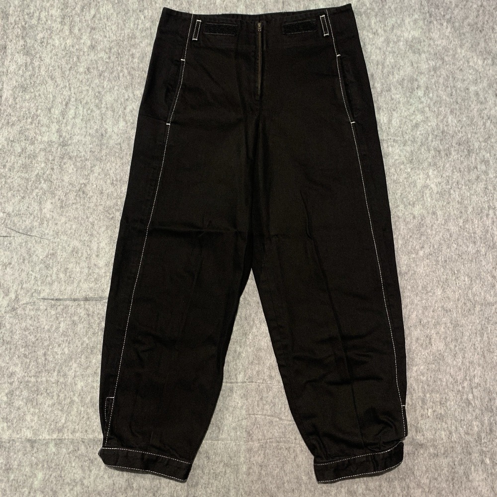 Zero + Maria Cornejo Takeo Ankle Cuff 100% ORGANIC COTTON Black Pants - Size 2